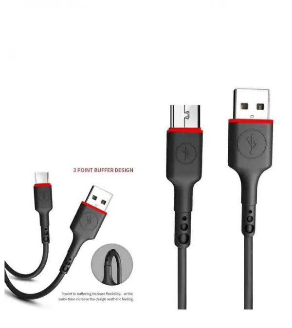 Akekio Micro Usb Data Cable-fast Charging 2.4a | Best Quality Android Charging Cable ( Black Color )