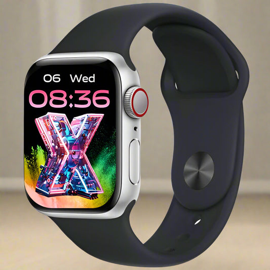 T-watch X Max 7 In 1 Strap | Best Quality Smart Watch Brightness Screen | T-watch X Max Super Amoled ( Random Color )